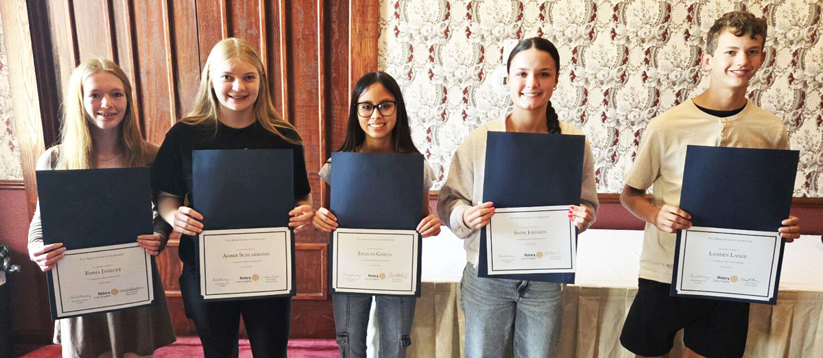 Paul Kindig Students of the Quarter